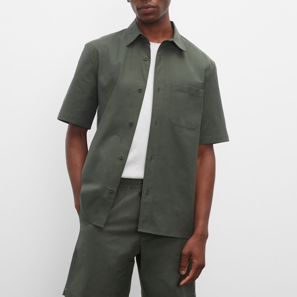 Short Sleeve Ripstop Shirt - New With Tags - NEVER WORN - Olive Green